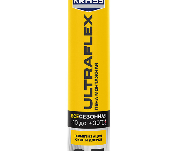 Пена монтажная KRASS ULTRAFLEX 65 пистолетная всесезонная  0,8 л