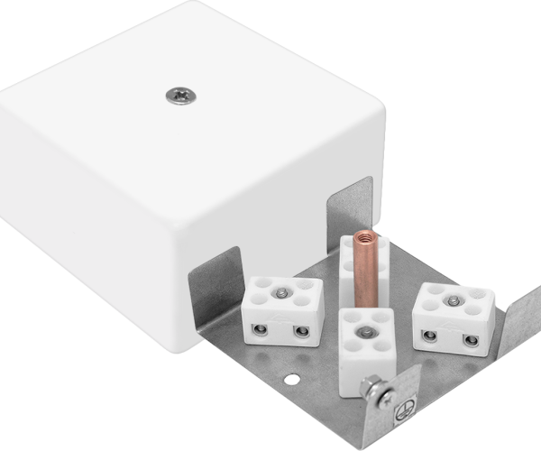 Коробка монтажная (распаячная) огнестойкая КМ-О (8К) IP41 72х72х36 